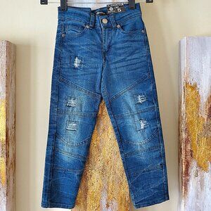 Enyce Boy's Blue Slim Fit Distressed Denim Jeans SZ 5